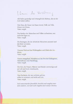 Litanei der Versöhnung