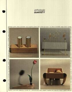 Produktblatt aus dem Katalog der Anthologie Quartett, Vorderseite