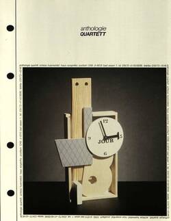 Produktblatt aus dem Katalog der Anthologie Quartett, Vorderseite
